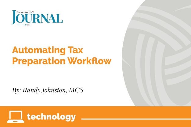 automating tax preparation workflow