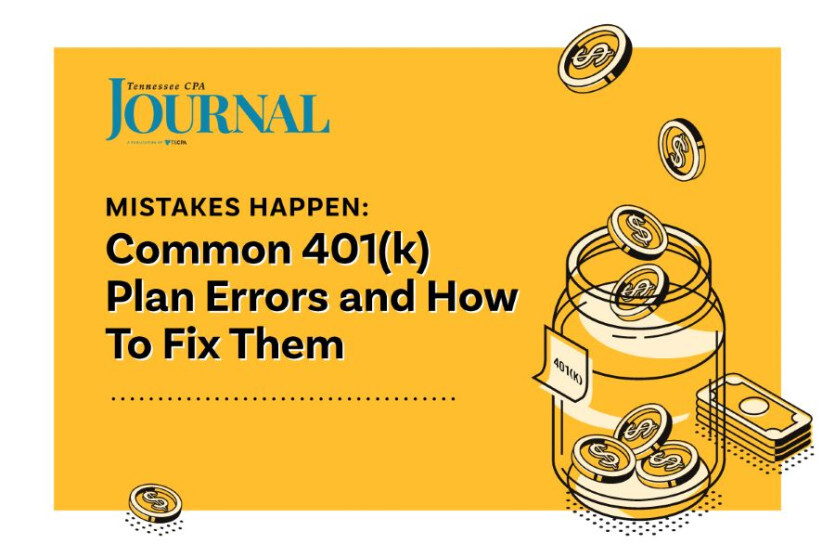 mistakes happen- common 401k plan