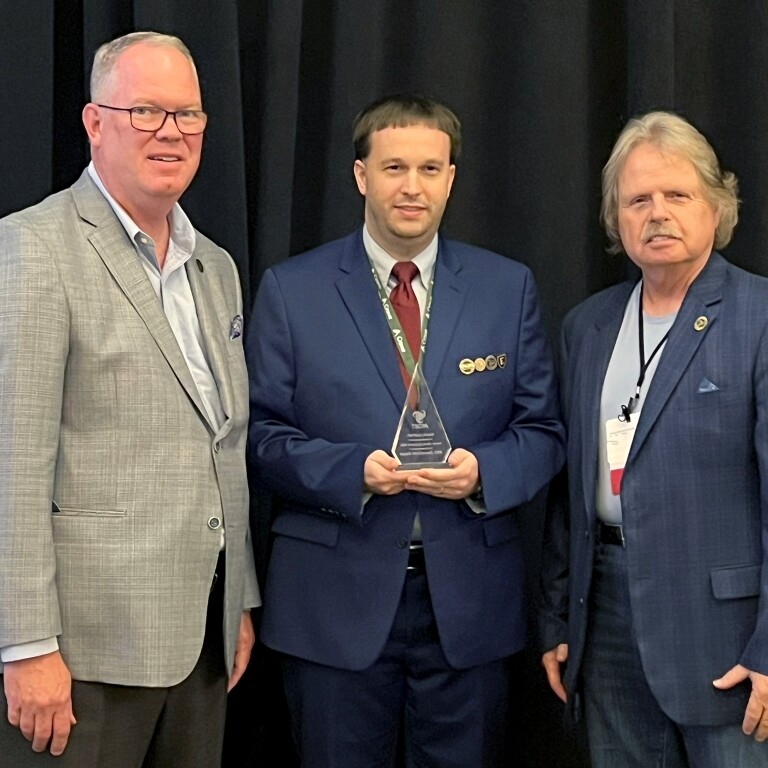 TSCPA Board Chair Jonathan Bailey, Heath McConnell and Larry Kyte