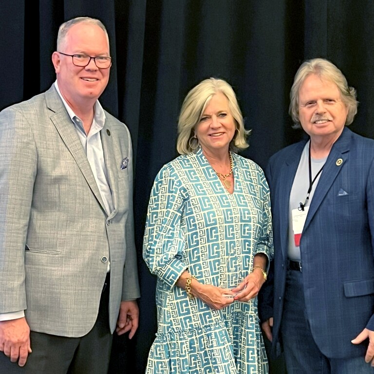 TSCPA Board Chair Jonathan Bailey, Kathy Watts and Larry Kyte