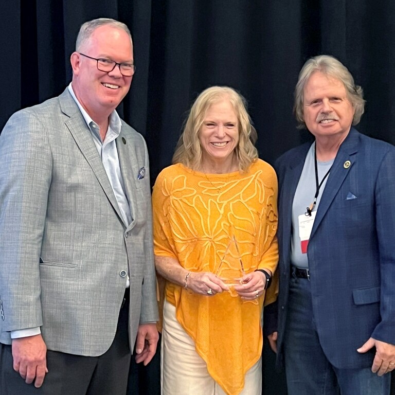 TSCPA Board Chair Jonathan Bailey, Margaret Moses and Larry Kyte