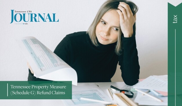 Tennessee Property Measure (Schedule G) Refund Claims