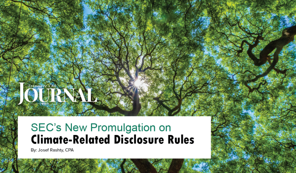 SEC’s New Promulgation on Climate-Related Disclosure Rules