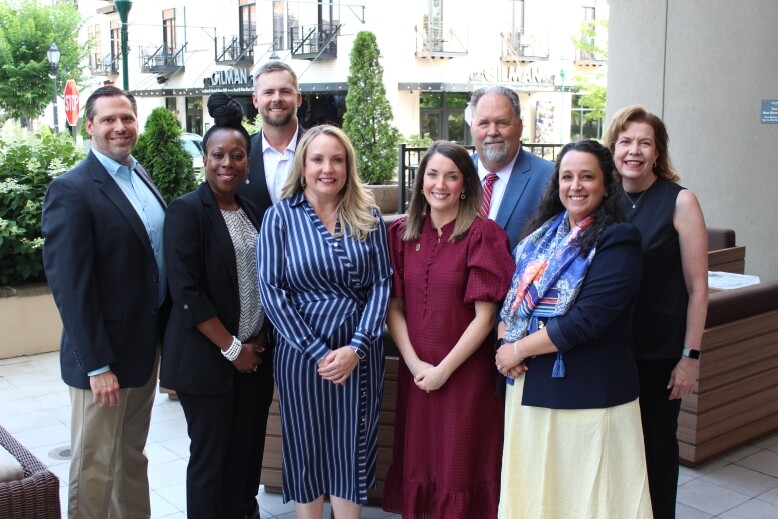  Pictured from left to right are CJ Blankenship, Stephanie Mitchell, Keith O’Connor, Heather Batson, Kelly Crow, Richard Hill, Stephanie Fowler and Marilyn Young.