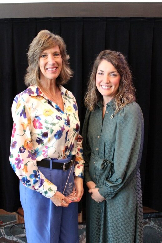 Karen Miller and 2024-25 TSCPA Board Chair Kelly Crow