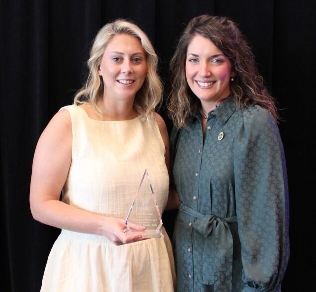 Lindsey Franks and 2024-25 TSCPA Board Chair Kelly Crow