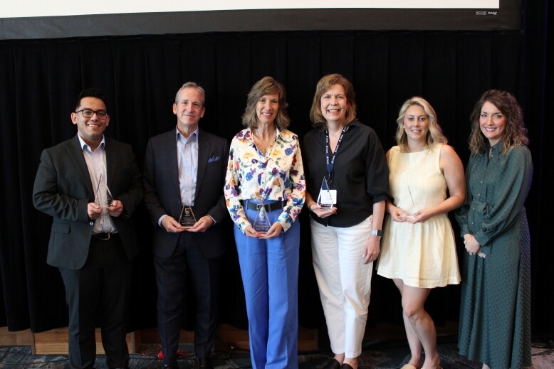 Pictured from left to right are Luis Ortiz, Thomas Booker, Karen Miller, Marilyn Young, Lindsey Franks and TSCPA Board Chair Kelly Crow.