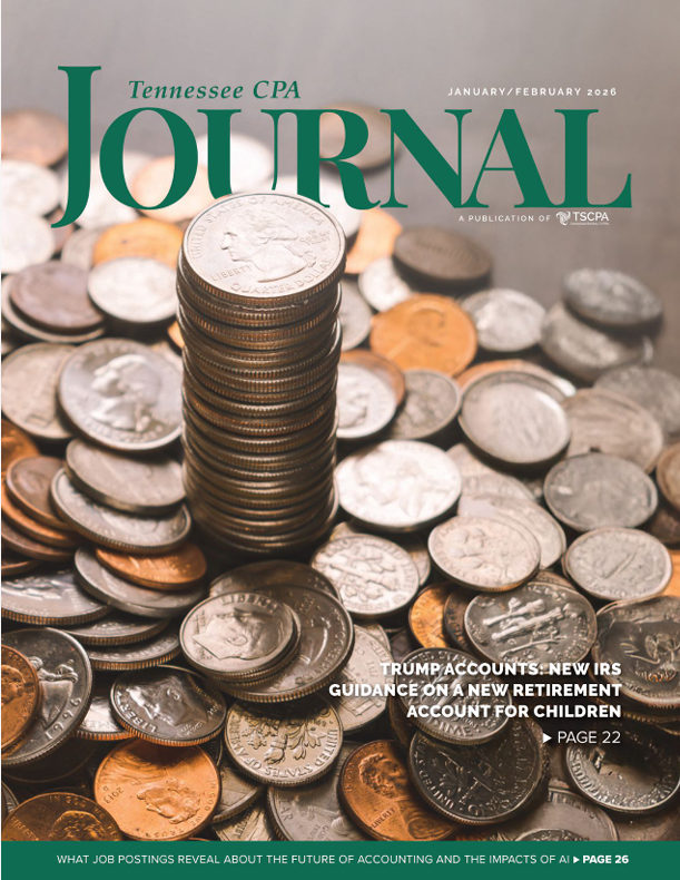 January/February 2026 Tennessee CPA Journal